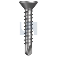 Hobsons - #6-20 x 20 - Dover White - Zyp Phillips Drive Metal SDS Countersunk - Qty 1000 | TDWMYCP0620020
