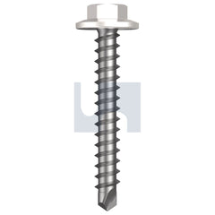 Hobsons - #12-11 x 40 DOVER WHITE - CL3 AS3566 VMAX SDS FLANGED HEX HEAD | Q303-DW (Pack of 1000)