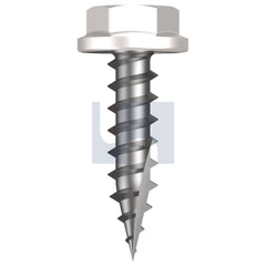 Hobsons - #10-12 x 20 DOVER WHITE - CL4 AS3566 TYPE 17 FLANGED HEX | Q519-DW (Pack of 1000)