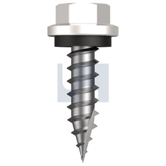 Hobsons - #14-10 x 25 Dover White - Cl4 As3566 Type 17 Hex Head + Washer | Q615-Dw (Pack Of 1000)