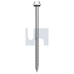 Hobsons - #14-10 x 115 Dover White - Cl4 As3566 + Scratchguard Type 17 Hex Head + Washer | Q650-Dw (Pack Of 250)