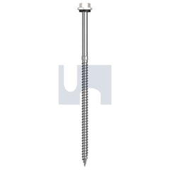 Hobsons - #14-10 x 150 Dover White - Cl4 As3566 + Scratchguard Type 17 Hex Head + Washer | Q660-Dw (Pack Of 250)