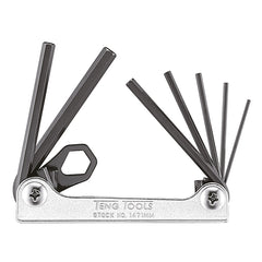 ITM - TENG FOLDING MM HEX KEY SET, 7PCE, 1.5MM-6MM | TE-1471MM