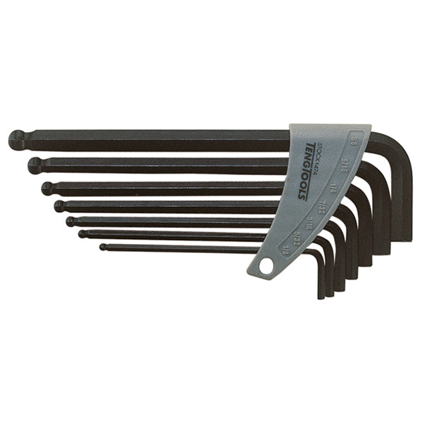 ITM - TENG BALL-END AF HEX KEY SET, 7PCE, 1/8"-3/8" | TE-1474
