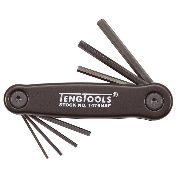 ITM - TENG FOLDING AF HEX KEY SET, 7PCE, 1/16"-7/32" | TE-1476NAF