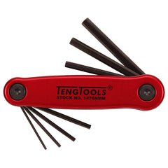 ITM - TENG FOLDING METRIC HEX KEY SET, 7PCE, 1.5MM-6MM | TE-1476NMM