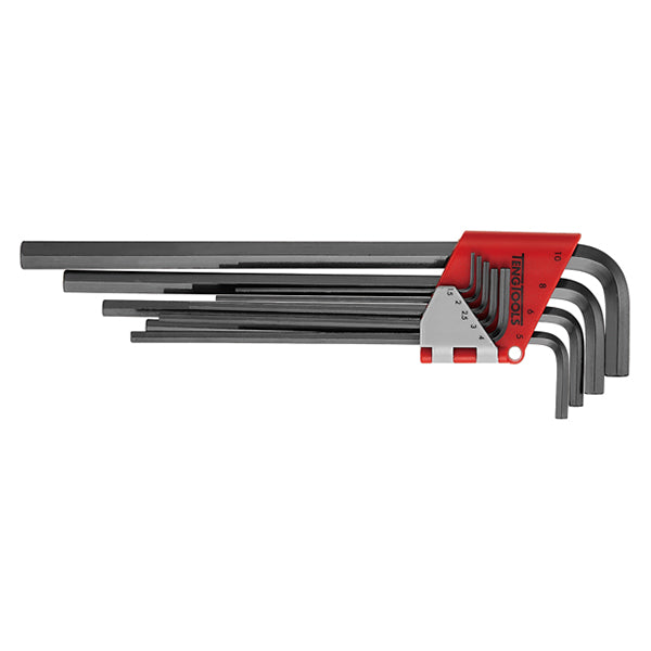 ITM - TENG EXTRA LONG METRIC HEX KEY SET, 9PCE, 1.5MM-10MM | TE-1479MMRL