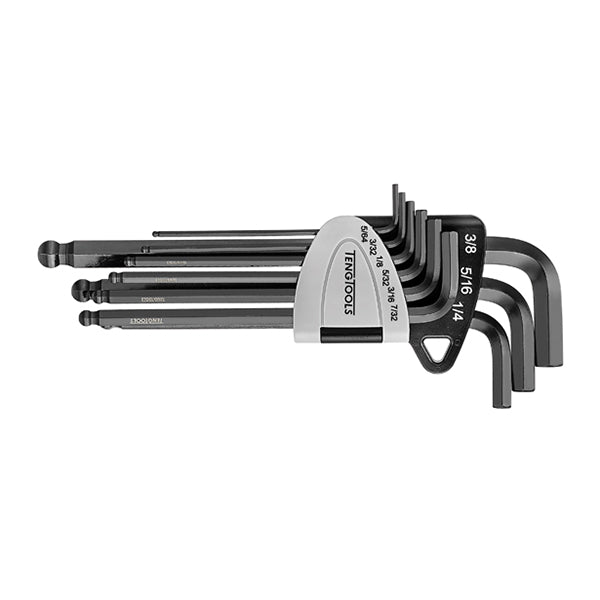 ITM - TENG BALL-END AF HEX KEY SET, 9PCE, 5/64"-3/8" | TE-1499AF