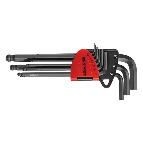 ITM - TENG BALL-END METRIC HEX KEY SET, 9PCE, 1.5MM-10MM | TE-1499MM