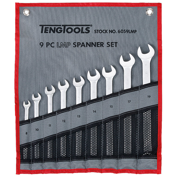 ITM - TENG 9PC LMP COMBINATION SPANNER SET 8-19MM W/WALLET | TE-6059LMP