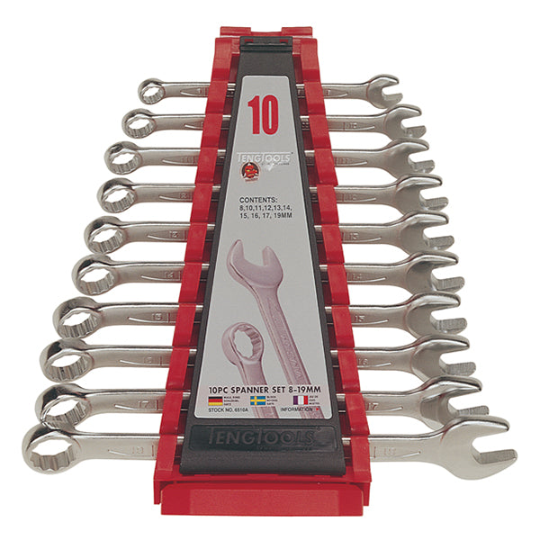 ITM - TENG COMBINATION SPANNER SET, METRIC, 10PCE, 8MM-19MM | TE-6510A