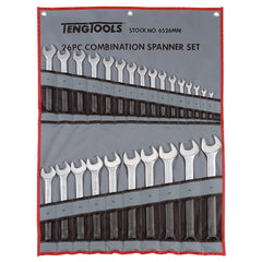 ITM - TENG COMBINATION SPANNER SET W/WALLET, METRIC, 26PCE, 6-32MM | TE-6526MM