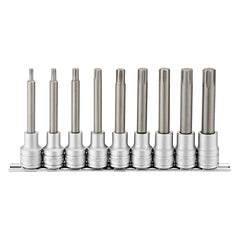 ITM - TENG 9PCE 1/2" DR. LONG RIBE BIT SOCKET SET - M4-M13 | TE-M1209