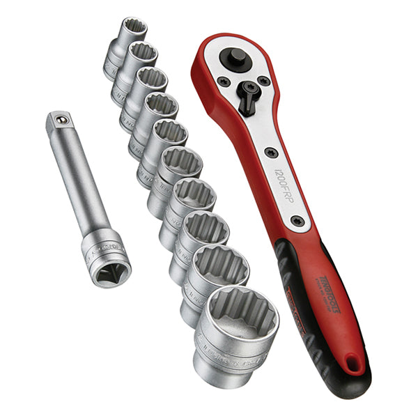 ITM - TENG 12PCE 1/2" DR. SOCKET SET W/CASE 8-24MM | TE-M1212N1
