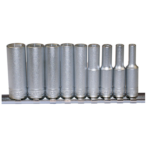ITM - TENG 9PCE 1/4" DR. METRIC DEEP SOCKET SET 4-13MM 6PNT | TE-M1407