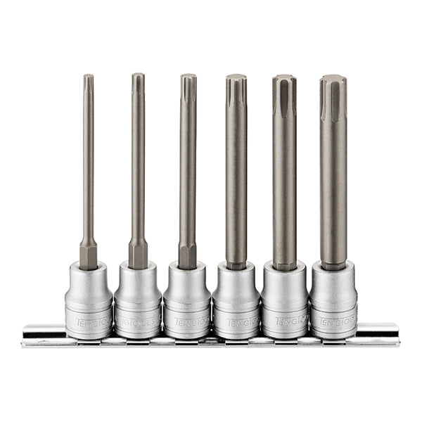 ITM - TENG 6PCE 3/8" DR. LONG RIBE BIT SOCKET SET - M4-M10 | TE-M3806
