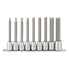 ITM - TENG 9PCE 3/8" DR. LONG HEX BIT SOCKET SET - 3-12MM | TE-M3809