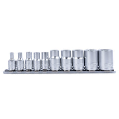 ITM - TENG 10PCE 1/4" & 3/8" DR. TX-E SOCKET SET E4-E18 | TE-M3814