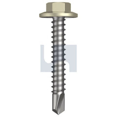 Hobsons - #12-14 x 35 - Evening Haze - Metal SDS Flanged Hex Head - Class 3 | TEHM3FH1214035