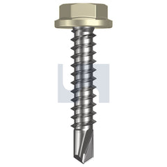 Hobsons - #10-16 x 25 EVENING HAZE - CL4 AS3566 METAL SDS FLANGED HEX HEAD | Q185-EH (Pack of 1000)