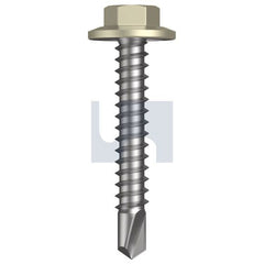 Hobsons - #12-14 x 35 - Evening Haze - Metal SDS Flanged Hex Head - Class 4 | TEHM4FH1214035