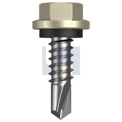 Hobsons - #14-14 x 22 - Evening Haze - Metal SDS Hex Head + Washer - Class 4 | TEHM4SH1414022