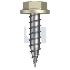 Hobsons - #10-12 x 20 EVENING HAZE - CL4 AS3566 NEEDLE PT SDS FLANGED HEX | Q150-EH (Pack of 1000)