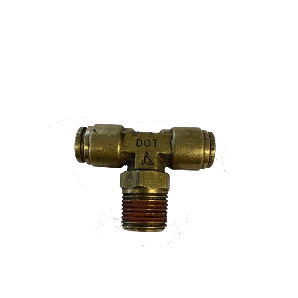 Hardie Hose - 1/4 x 1/8 NPT Air Brake Push-In Swivel Branch Tee | TF-1872S-0402