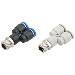 Hardie Hose - Push-In Y Piece / Male Thread 12mm x 1/2 | TF-QFM76-1208