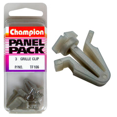 Champion - Grille Clips - Colour: Clear Grey | TF106
