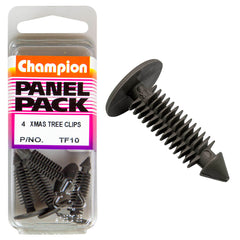 Champion - Xmas Tree Clips - Colour: Grey - Length: 22mm - Stem Dia: 6.8mm - Head: 16mm | TF10