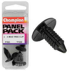Champion - Xmas Tree Clips - Colour:black - Length:20mm - Stem Dia: 8mm - head:17.5mm | TF202