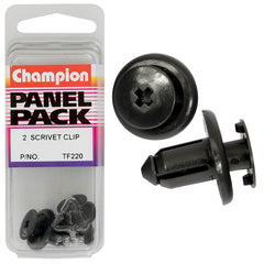 Champion - Push Rivets - Colour: Black - Length: 21mm - Stem Dia: 7.8mm - Head: 18mm | TF220