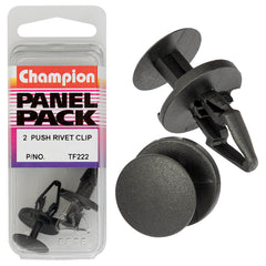 Champion - Push Rivets - Colour: Black - Length: 17.5mm - Hole: 6.5mm - Head: 18mm | TF222
