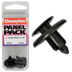 Champion - Push Rivets - Colour: Black - Length: 8mm - Hole: 7mm - Head: 120mm | TF224