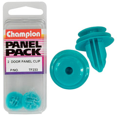 Champion - Trim Clips - Colour: Blue - Stem Dia: 8.5 x 9mm - Top Head: 13mm - Bottom 18mm | TF233