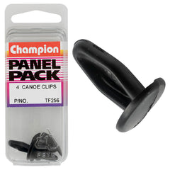 Champion - Canoe Clips - Colour: Black - Length: 15mm - Hole: 6mm - Head: 14mm | TF256