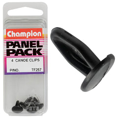 Champion - Canoe Clips - Colour:black - Length:11.7mm - Stem Dia: 4.8mm - head:9.8mm | TF257