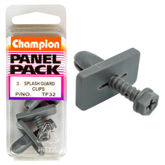 Champion - Scrivets - Colour: Black/grey - Length: 14mm - Hole: 9mm - Head: 26mm | TF32