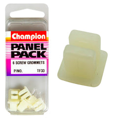 Champion - SCREW GROMMETS-COL: WHITE-SCREW SIZE: 4.2mm-HOLE: 7x7mm-HEAD: 10x10mm | TF33