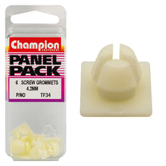 Champion - SCREW GROMMETS-COL: WHITE-SCREW SIZE: 4.2mm-HOLE: 8.3x8.3mm | TF34