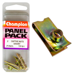 Champion - SHORT CAPTIVE NUTS - M6x1.00mm | TF51
