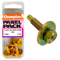 Champion - HEX SET SCREWS-SEMS-HEX IND-COMBO DVE-FLAT WASHER-PILOT-M6x18mm | TF56