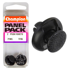 Champion - Push Rivets-Col:Black-Len:7mm-Hole:7mm-Head:18mm | TF65
