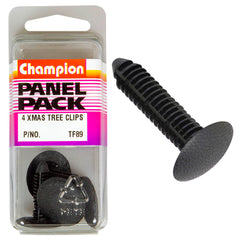 Champion - Xmas Tree Clips - Colour: Clear - Length: 32mm - Hole: 8mm - Head: 25mm | TF89