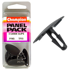 Champion - Canoe Clips - Colour: Black - Length: 17mm - Hole: 7mm - Head: 30mm | TF93