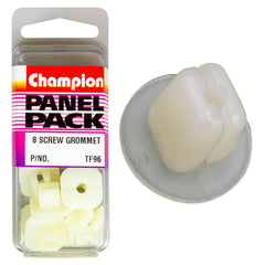 Champion - SCREW GROMMETS-COL: CLEAR-LEN: 17mm-WIDTH: 17mm-HOLE: 8x8.5mm | TF96