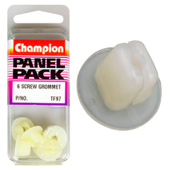 Champion - SCREW GROMMETS-COL: CLEAR-LEN: 8.3mm-STEM DIA: 8.6mm-HEAD: 16mm | TF97