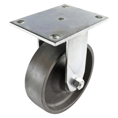 EHI - 150mm Cast Iron Fixed Plate Castor | TFG150CI15