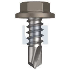 Hobsons - #8-18 x 12 - Gully - Metal SDS Flanged Hex Head - Class 4 - Qty 1000 | TGUM4FH0818012
